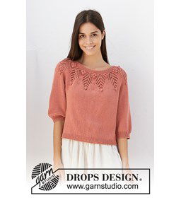 Dames trui gemaakt van Drops Safran