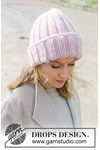 Breipatroon Rosy Twilight Hat van andere kant