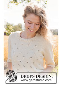 top down zomertop met kantpatroon