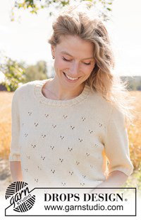 top down zomertop met kantpatroon