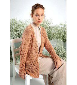 Damesvest gemaakt van Lang Yarns Kylie (op=op)