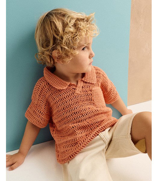 Haakpatroon kinder poloshirt