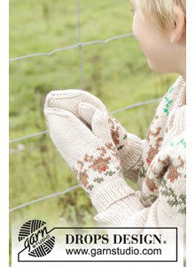 Wanten met kerstpatroon