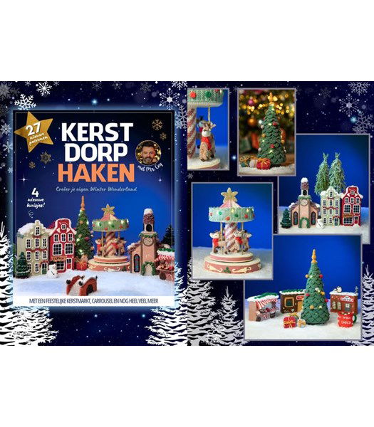 Haakpatroon Compleet pakket kerstdorp haken
