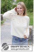 DROPS breipatroon White Lotus Sweater, ....