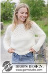 Breipatroon damestrui White Lotus Sweater met kantpatroon van andere kant