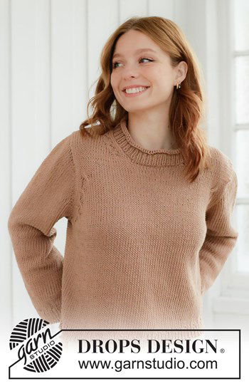 damestrui met kabels en rolhals van katoen