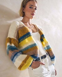 damesvest Carlotta met streeppatroon