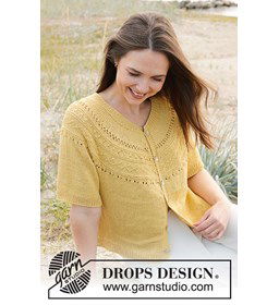 Damesvest met korte mouwen gemaakt van knopen