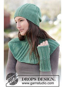 Gebreide muts, polswarmers en halswarmer