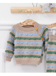 Baby wikkelvest met nopjes