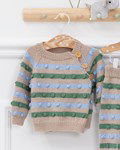 Breipatroon Baby wikkelvest met nopjes