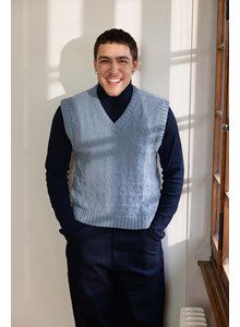 Herenspencer in ajourpatroon