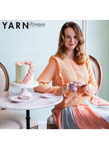 Nostalgisch damestruitje met gerimpelde  rand