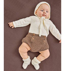 Pofbroekje met knoopjes gemaakt van Phildar Phil Super Baby