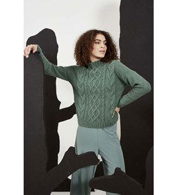 Damestrui gemaakt van Lang Yarns Malou Light uni en color