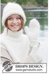 Breipatroon Luxe Wanten met DROPS Melody & Puna in Tricotsteek van andere kant