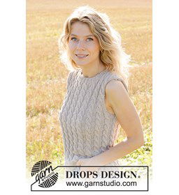 Wervelende Wolken Top gemaakt van Drops Cotton Light