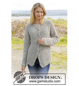 Gebreid vest met raglan