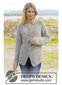 Gebreid vest met raglan