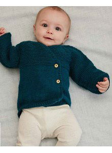 Babyvestje met brede overslag