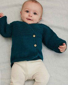 Babyvestje met brede overslag