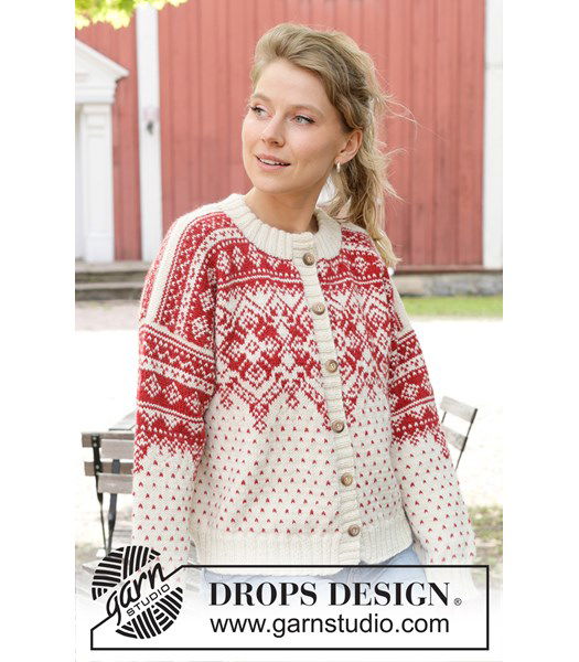 Breipatroon Nordic Flower Cardigan