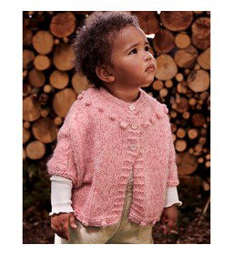 Kindervest met korte mouwen gemaakt van Handwerk accesoires