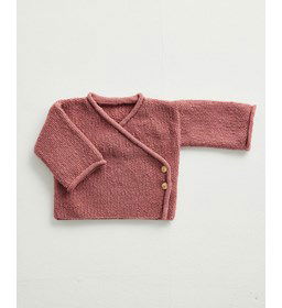 Luiertruitje in rijstekorrelsteek gemaakt van Phildar Phil Super Baby