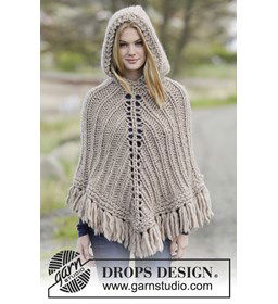 Poncho gemaakt van Drops Polaris