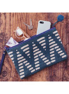 Handig tasje met mozaiekpatroon