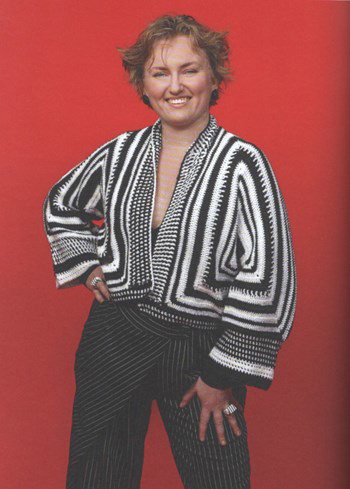 Kort damesvest De Streepjescode