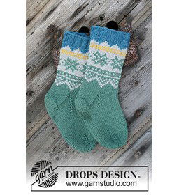 Sokken gemaakt van Drops Merino extra fine