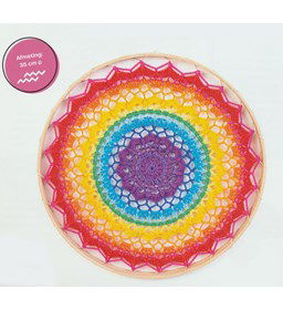 Mandala gemaakt van Scheepjes Catona 25 en 10 gram