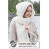 Luxe gebreide mutssjaal van alpaca en mohair gemaakt van DROPS Alpaca Boucle