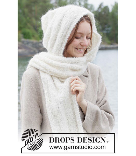 Breipatroon Luxe gebreide mutssjaal van alpaca en mohair