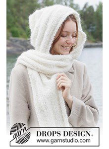 Luxe gebreide mutssjaal van alpaca en mohair