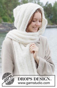 Luxe gebreide mutssjaal van alpaca en mohair