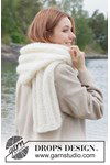Breipatroon Luxe gebreide mutssjaal van alpaca en mohair van andere kant