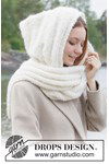Breipatroon Luxe gebreide mutssjaal van alpaca en mohair van andere kant