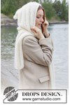Breipatroon Luxe gebreide mutssjaal van alpaca en mohair van andere kant
