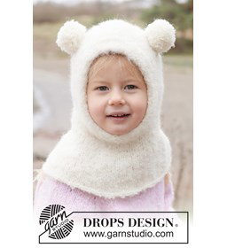 balaclava voor kinderen van Alpaca Bouclé gemaakt van DROPS Alpaca Boucle