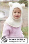 Breipatroon balaclava voor kinderen van Alpaca Bouclé van andere kant