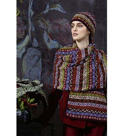 Omslagdoek gemaakt van Lang Yarns Donegal