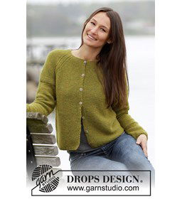 Gebreid vest  gemaakt van Drops Alpaca