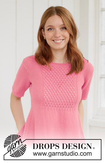 zomertrui met kantpatroon en a-lijn