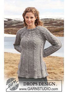 Trui met kabelmotief