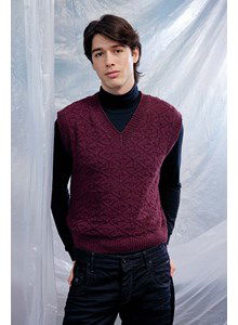 Herenspencer in pluspatroon