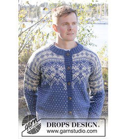 Evening Star Cardigan gemaakt van Drops Karisma