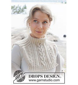Irish Mist Neck Warmer gemaakt van Drops Daisy